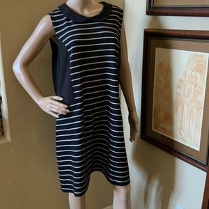 ELLE Womens Black & White Stripe Spring Summer Shift Dress sz 2X XXL NWT